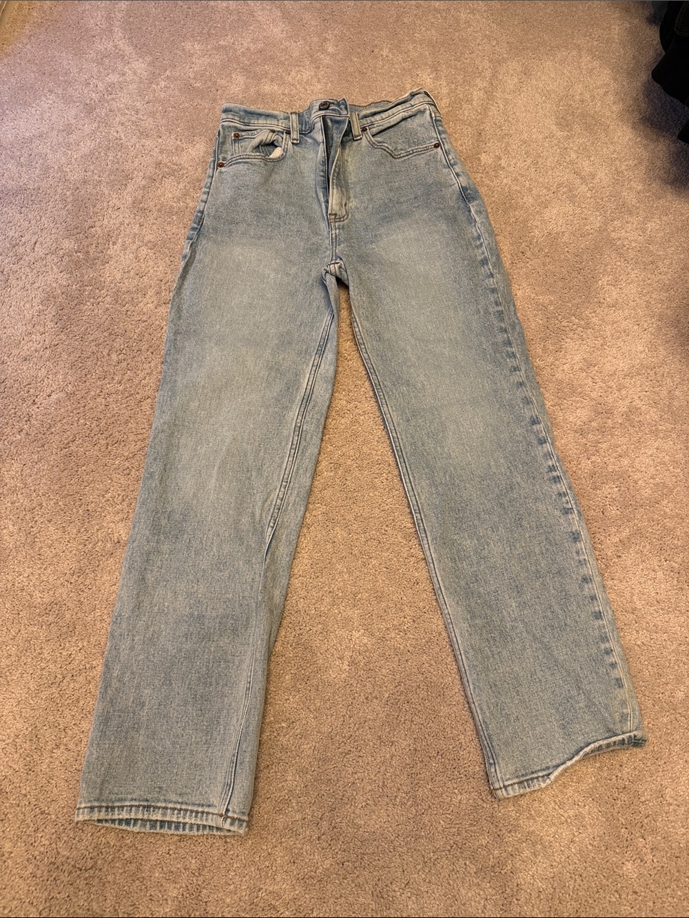 Abercrombie & Fitch Light Blue Straight Leg Jeans